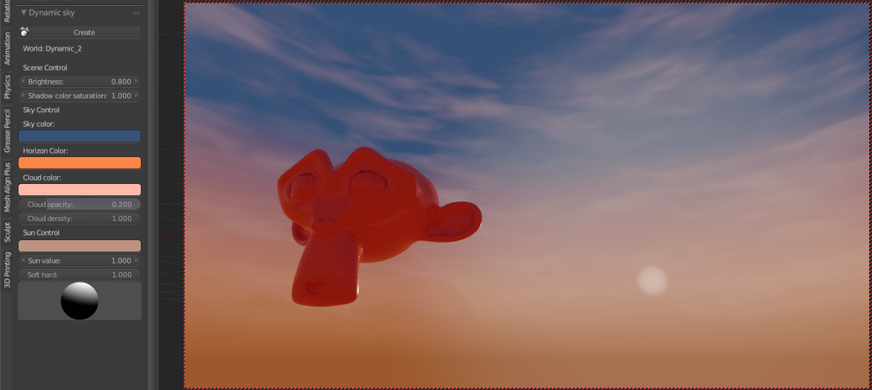 cycles render engine How to use Blender's dynamic sky addon