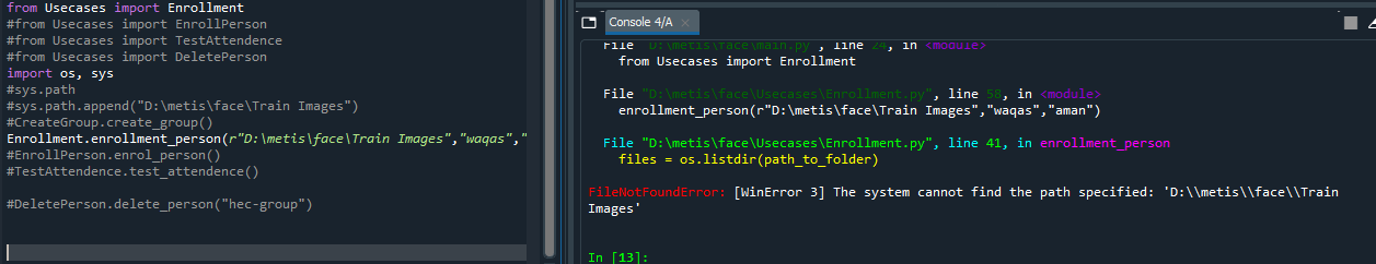 python FileNotFoundError [WinError 3] The system cannot find the