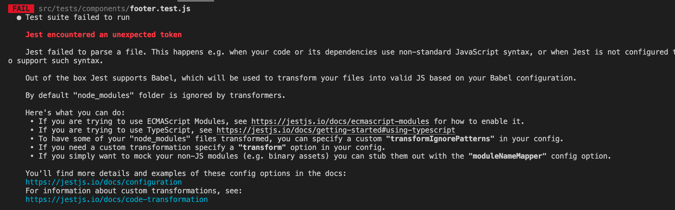 javascript Why am I unable to import SVG in Jest? Stack Overflow