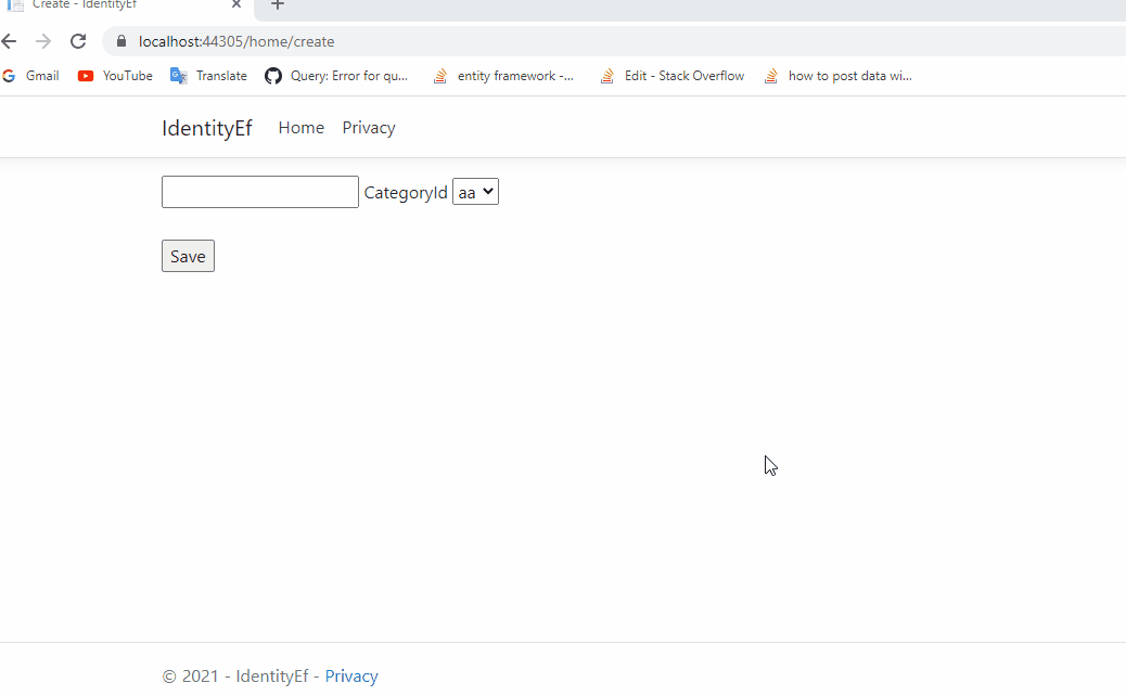 c When I use DropDownListFor, I can display the selected item but