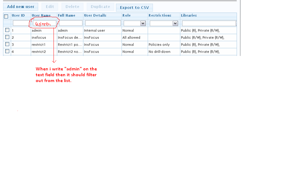 selenium How to display the filter text from the tabel list? Stack