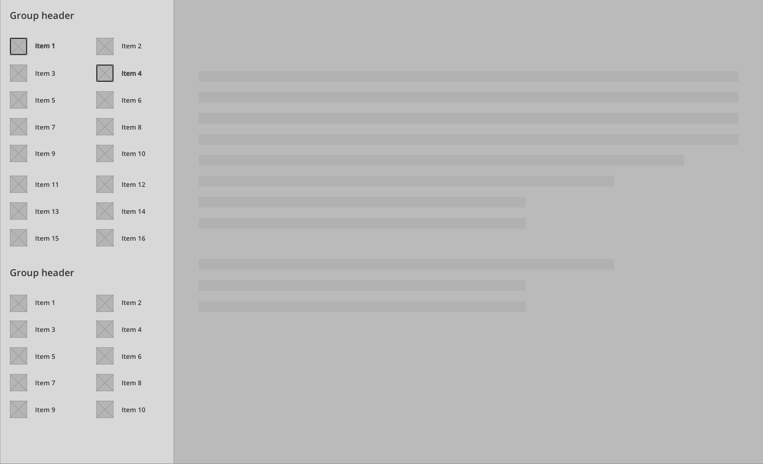usability How to present filtering items in a sidebar? User