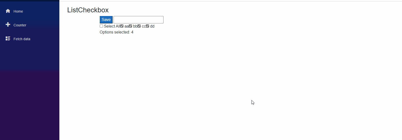 c Blazor web assembly pass checkbox list values to model Stack