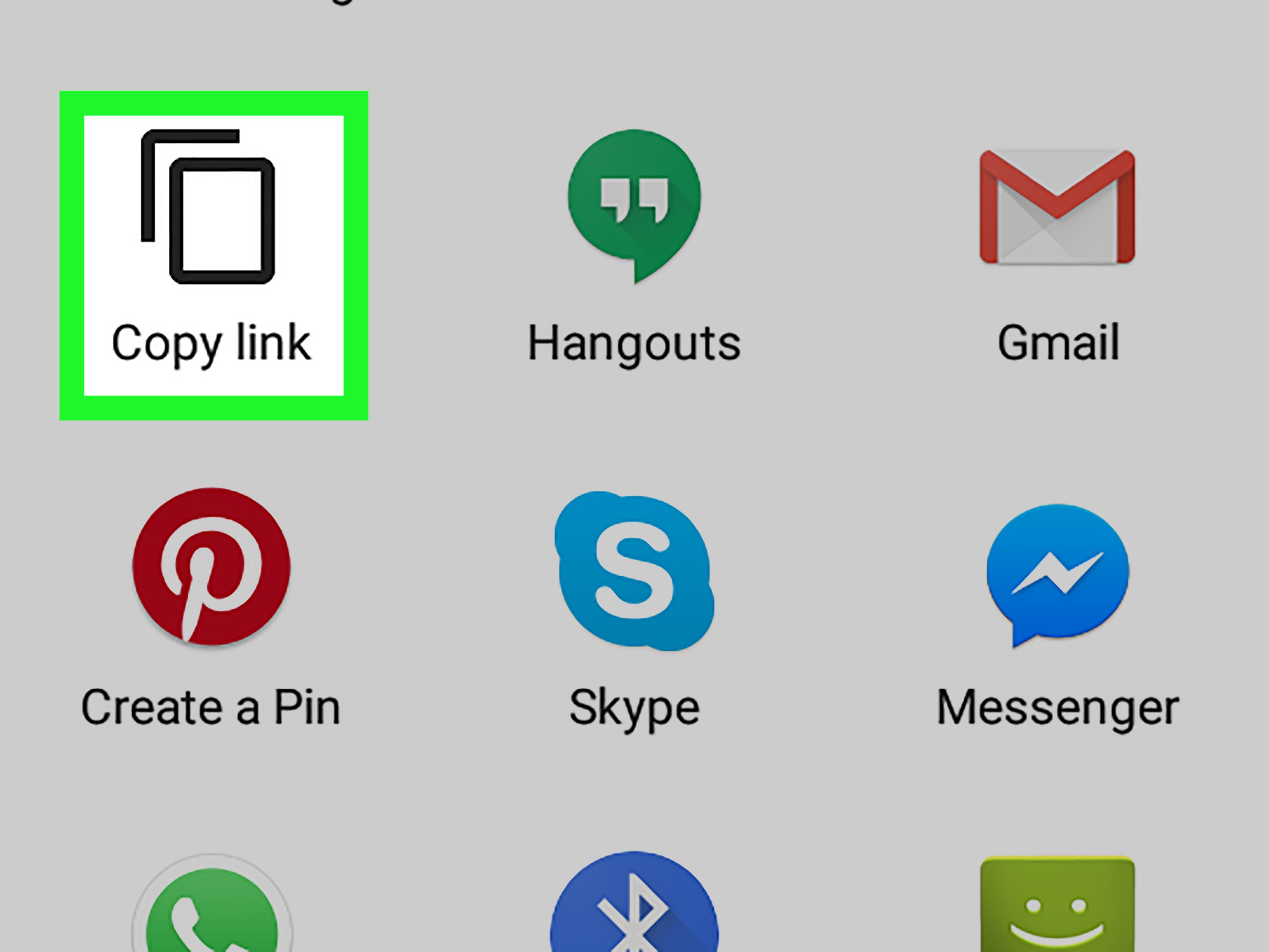 interface design What is the most intuitive and obvious copy link