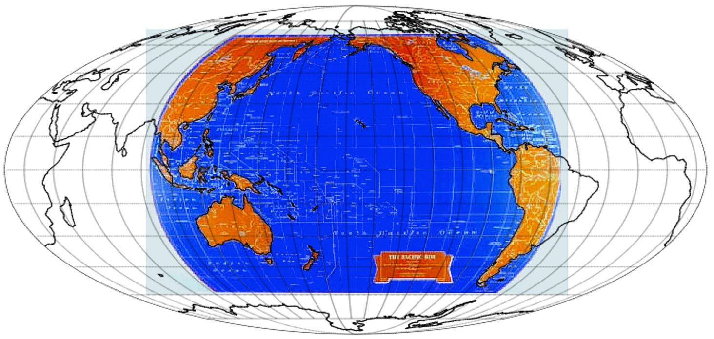 Projection cartographique appropriée pour l'océan Pacifique