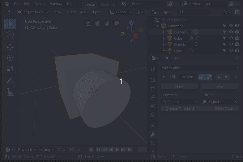modeling Boolean to cut a hole in a face does not appear to be