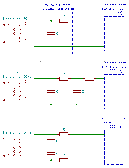 high voltage Low pass filter symmetry Electrical Engineering Stack