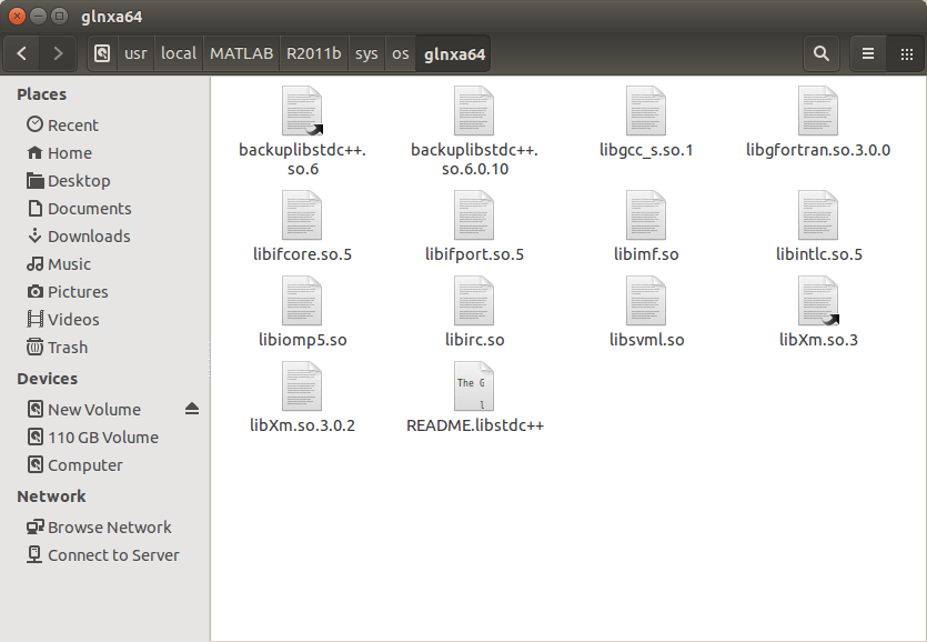 fortran Matlab Can't reload library in MATLAB/R2011b/bin/glnxa64