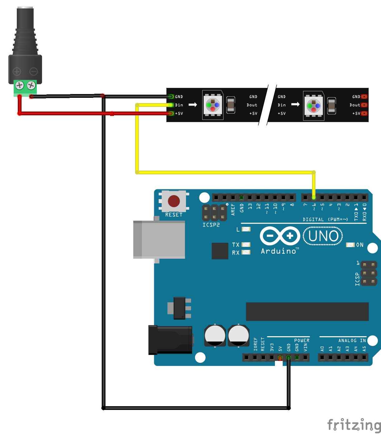 ws2812 troubleshooting led strip Arduino Stack Exchange