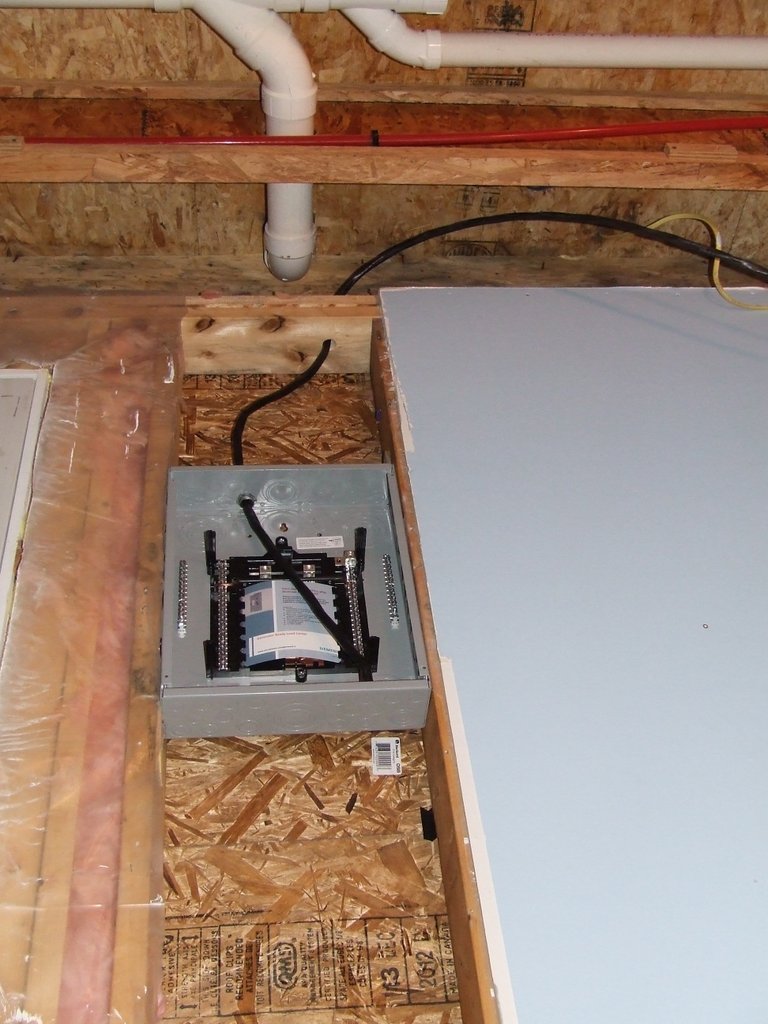 Can an electrical subpanel go underneath plumbing? Home Improvement