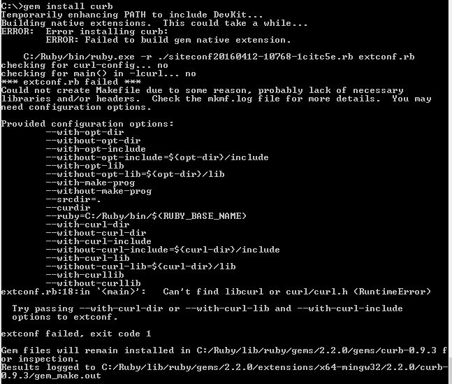 ruby on rails Curb gem will not install correctly to use RVM Stack Overflow