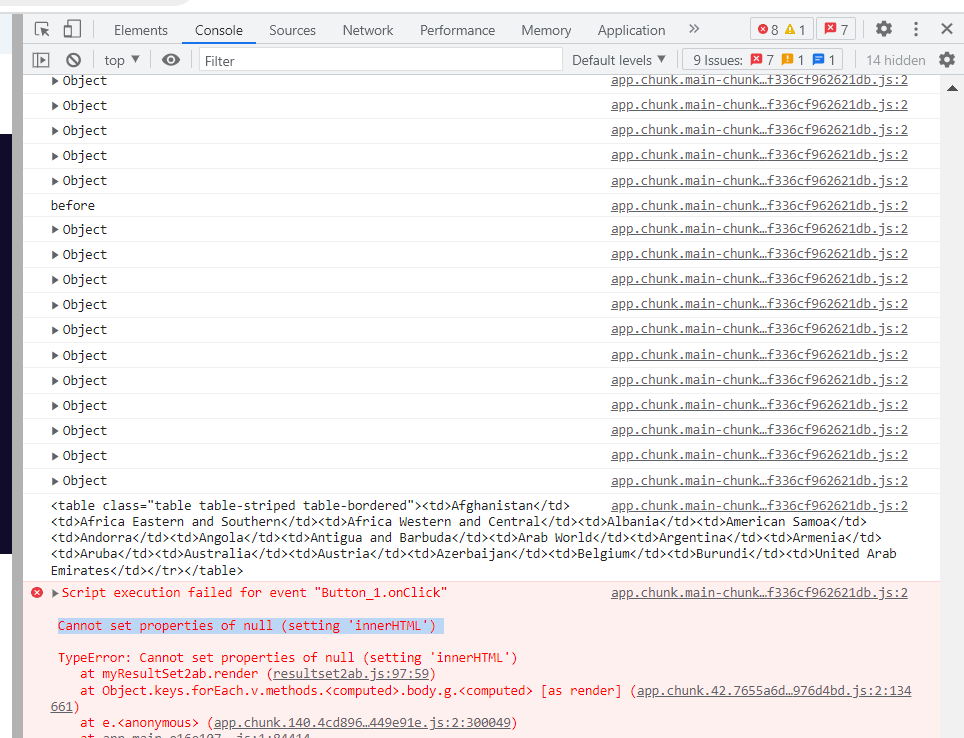 Need some help regarding error “Cannot set properties of null (setting
