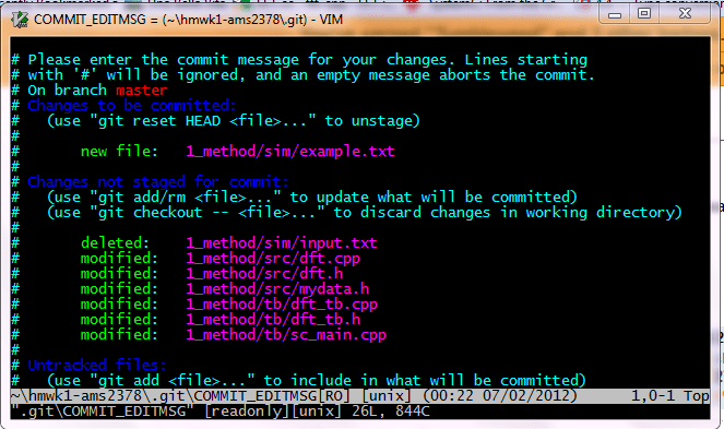 vim How do I exit from the text window in Git? Stack Overflow