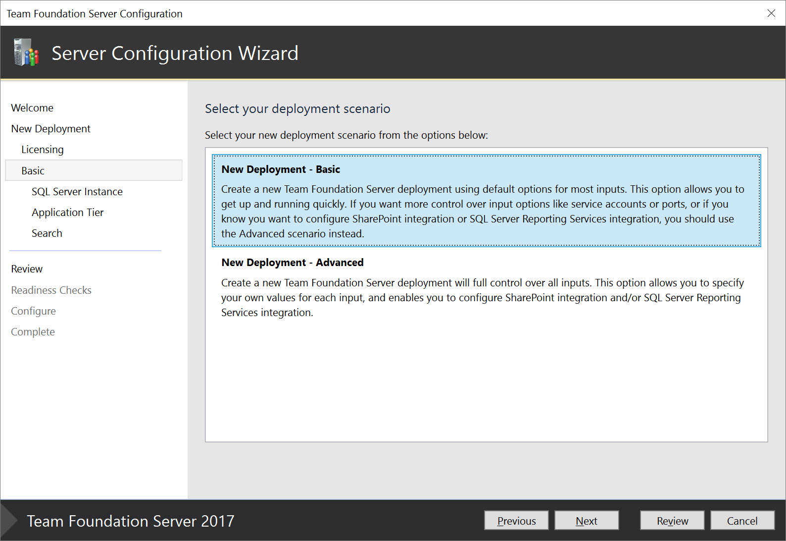 TFS 2017 silent installation using Powershell Stack Overflow