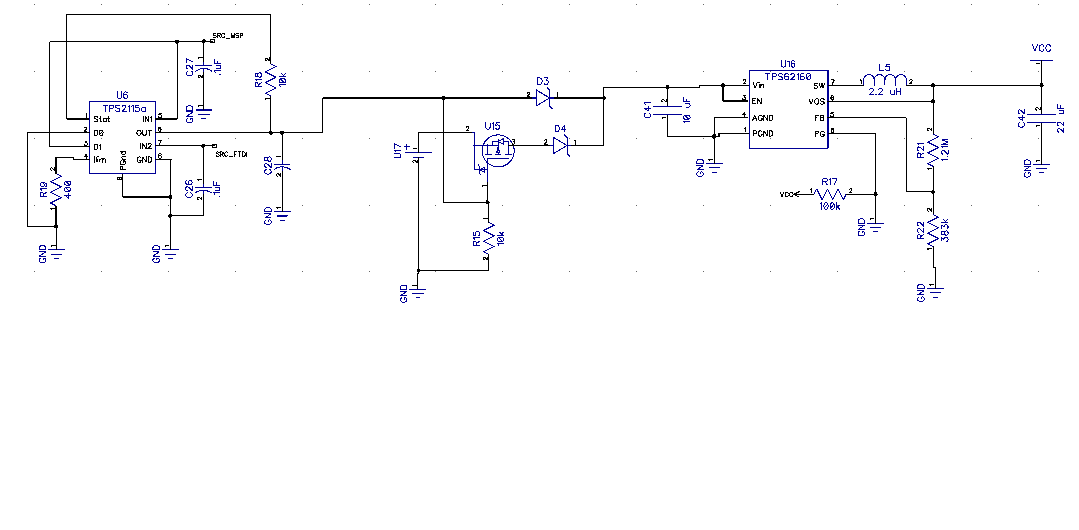 msp430 - Circuit draws no power from battery supply, but draws 60 mA