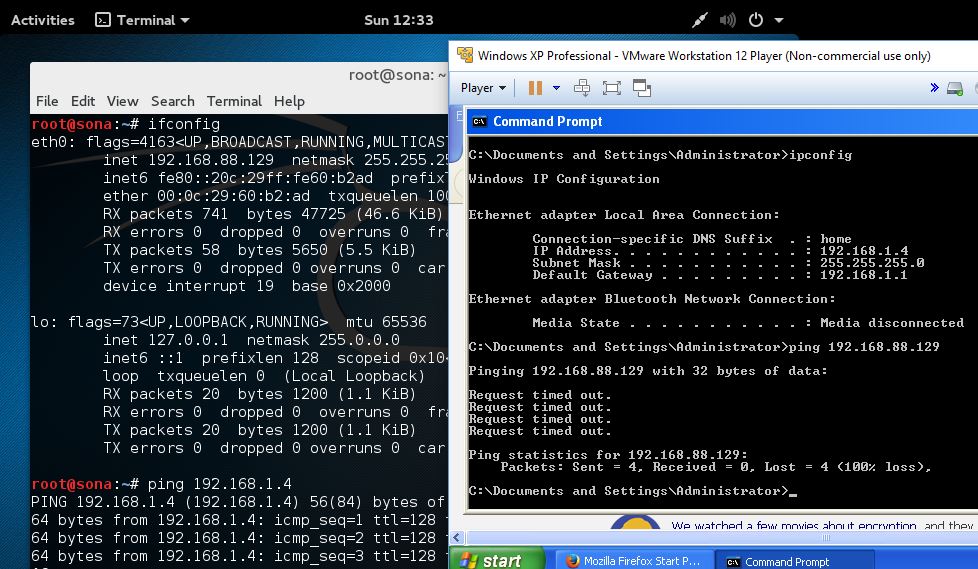 networking Simulate Two Separate Networks on VMWare Player Super User