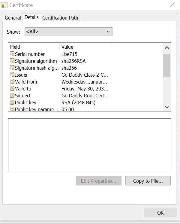 SSL CA certificate mismatch in browser view and OS view Server Fault