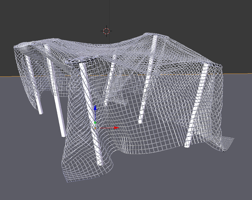 cloth simulation Pulling a net tight Blender Stack Exchange
