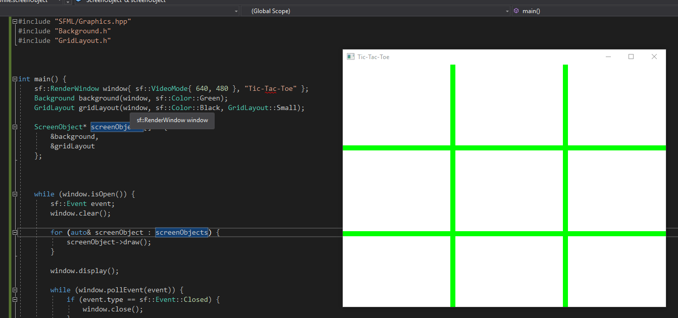 c++ SFML setFillColor fails to fill color of sfRectangleShape 2D array Stack Overflow