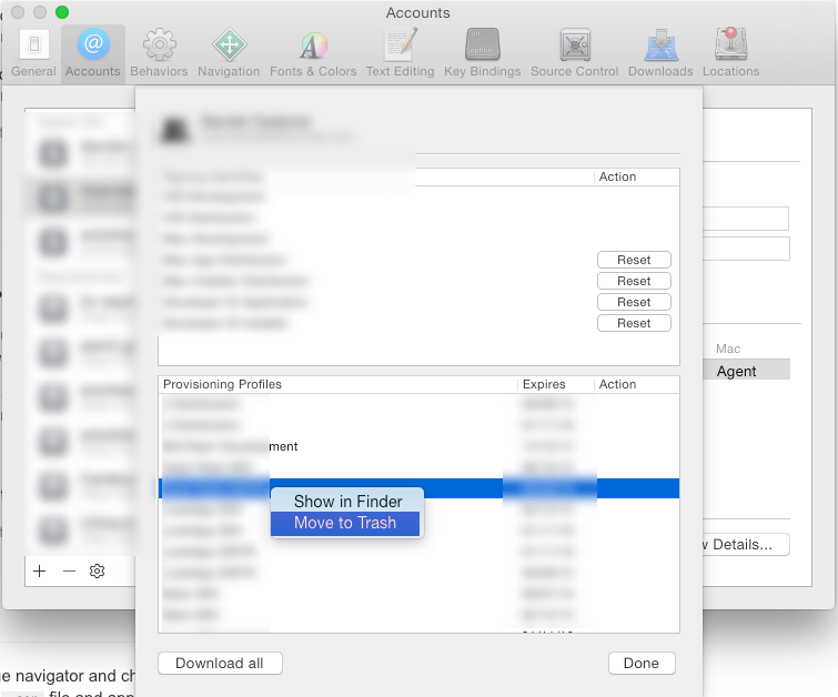 ios Xcode 7 Error "no code signing identities found" When Build Using