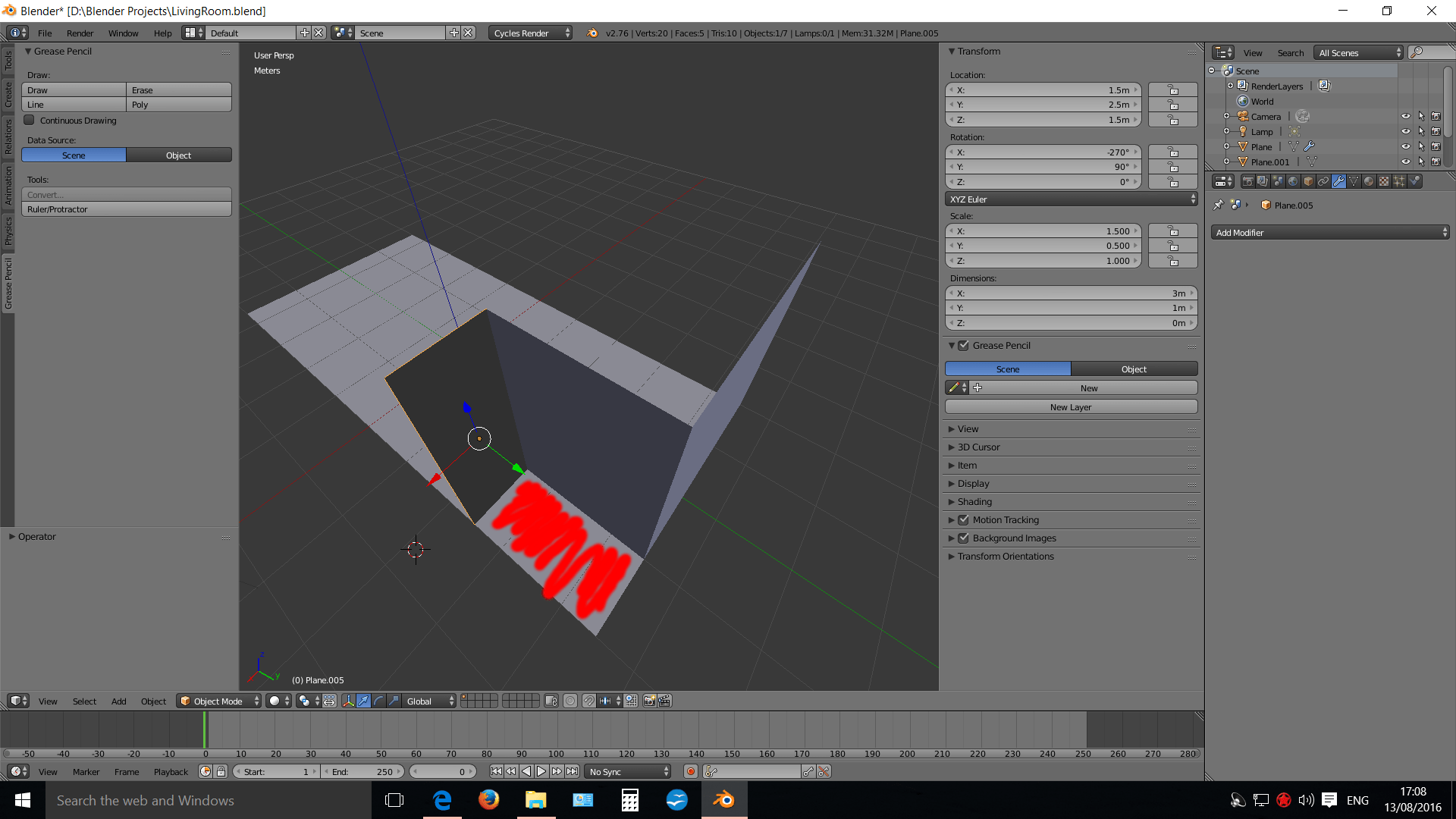 modeling Cutting a 2D plane using intersecting planes as a guide Blender Stack Exchange