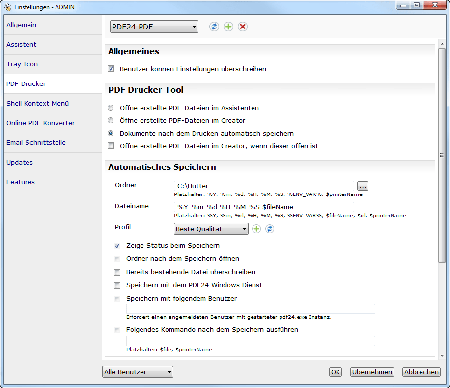 PDF printer without user intervention Super User