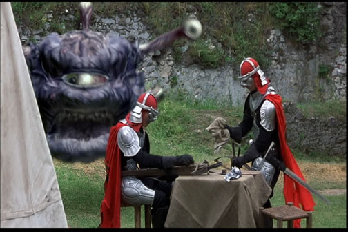 Was the creature guarding the camp in the Dungeons and Dragons movie a
