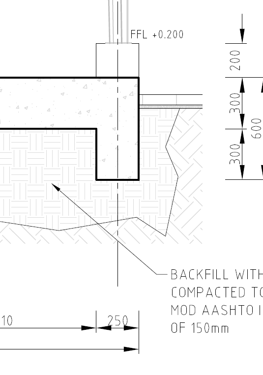 structural engineering What is the downstand beam called at an edge of a surface bed or raft