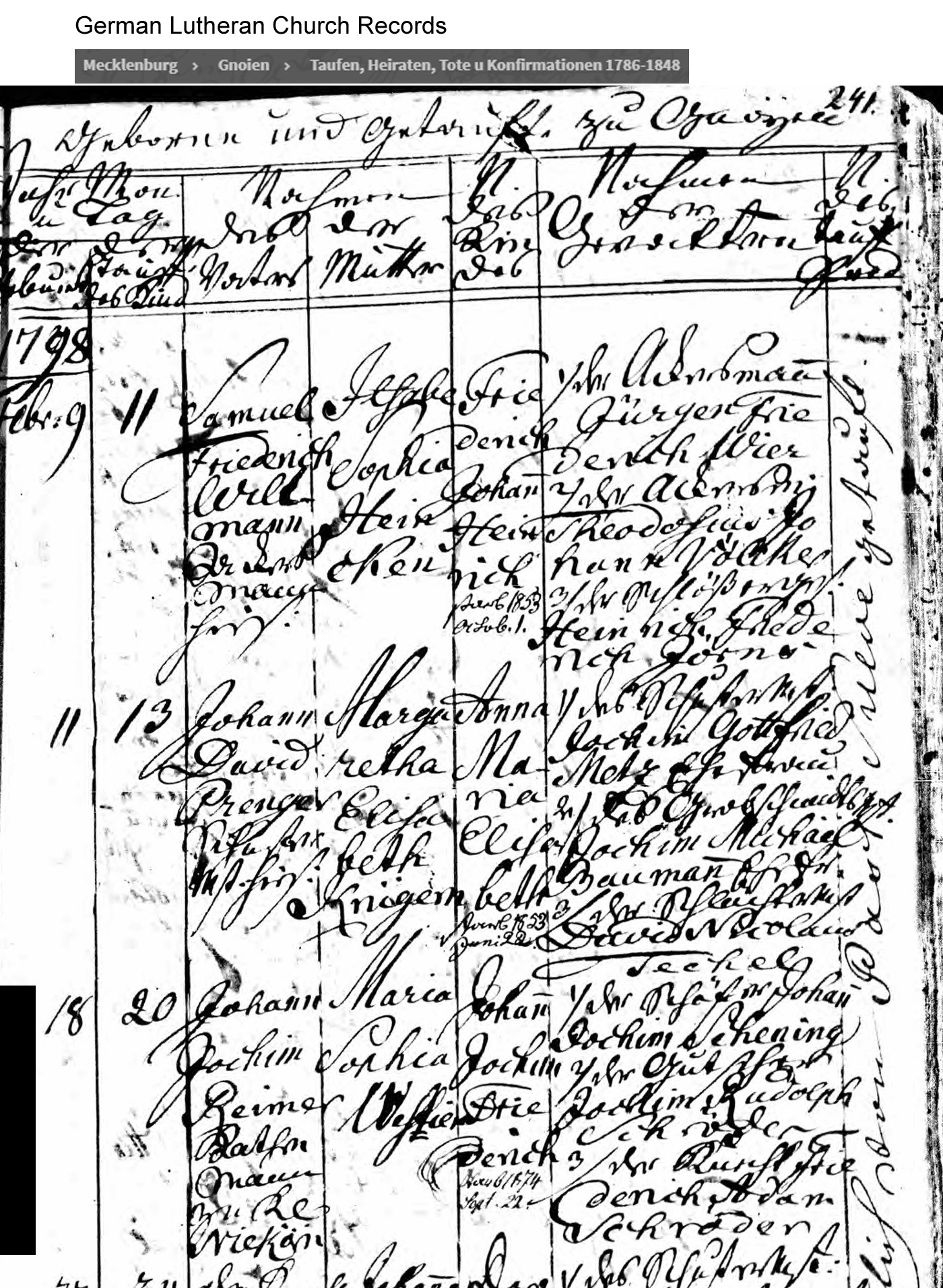 germany Which of these German birth records is correct? Genealogy