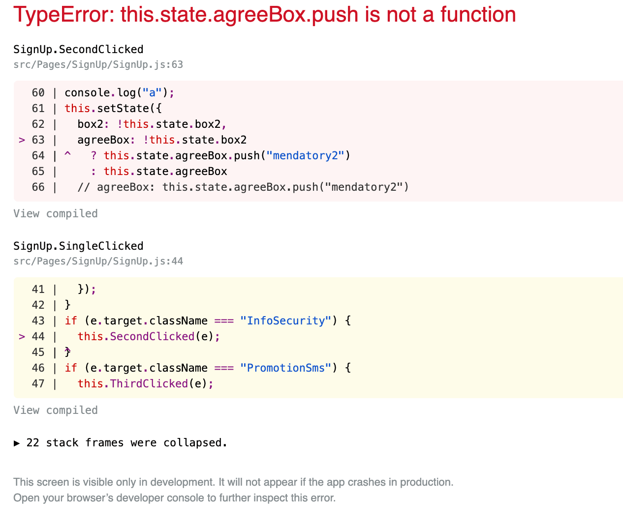 reactjs Empty array setState using push method in React Stack Overflow