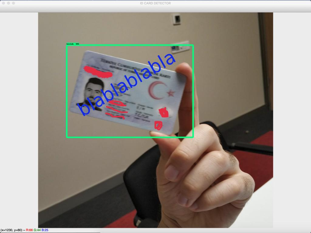 python ID card and wrapping it identification Stack Overflow
