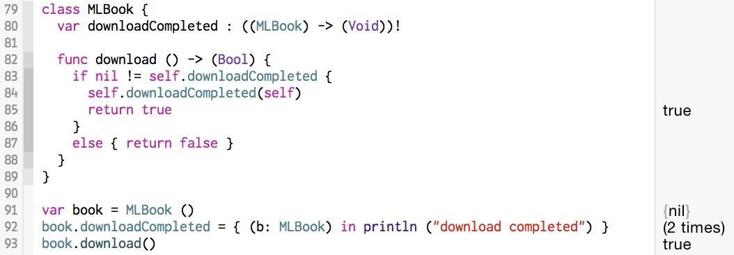 swift closure stored and access as a variable Stack Overflow