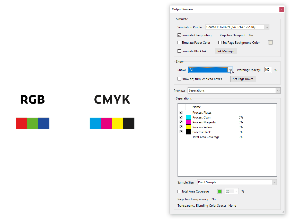 How to check if a PDF file is in RGB or CMYK?
