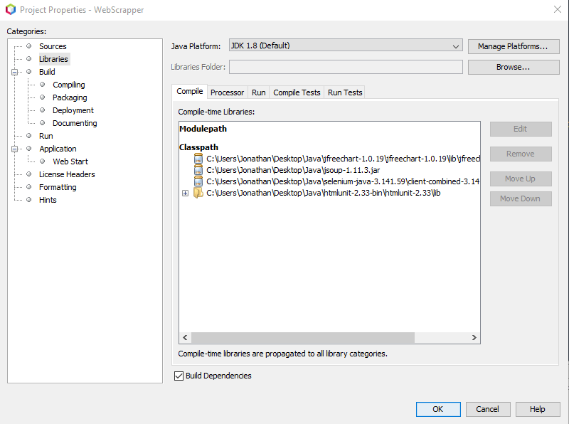 java How to solve the path to an imported JAR file 9.0