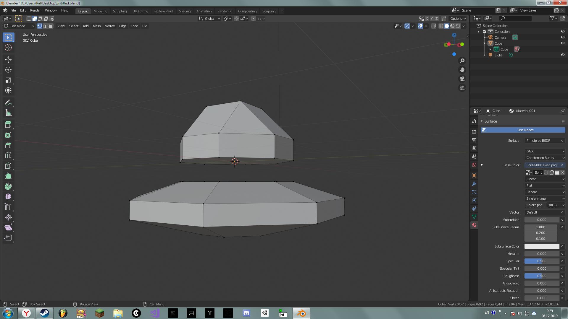 modeling How to split an object into two different Blender Stack