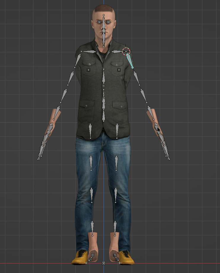 modeling Rig in Tpose and Cloth in Apose Blender Stack Exchange
