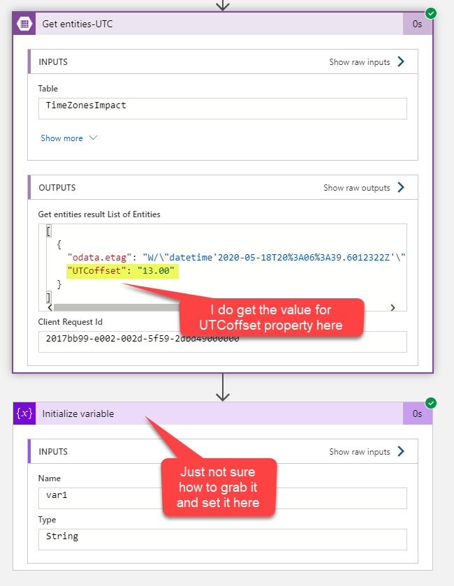 Get a value from Azure Table Storage with Logic App Stack Overflow