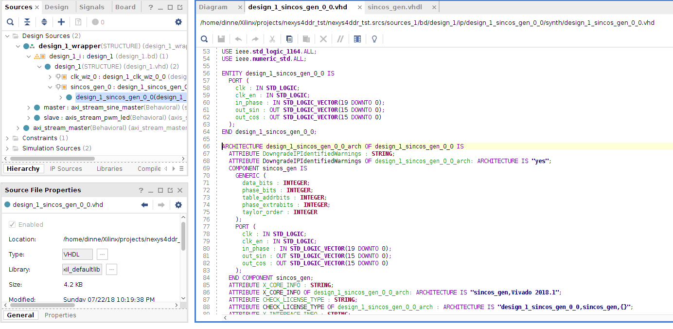 vhdl Undefined type in block design when using custom IP Stack Overflow