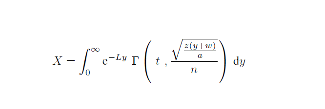 calculus and analysis Integrating an exponential with upper