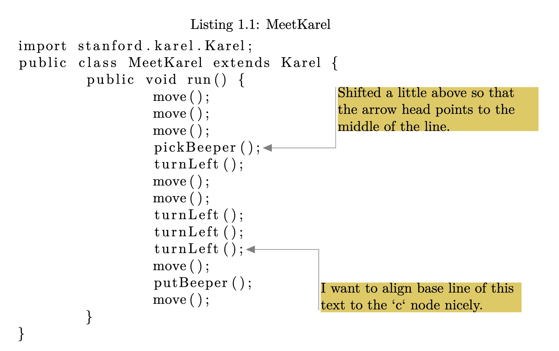How to use listing, tikz and tikzmark packages together to annotate