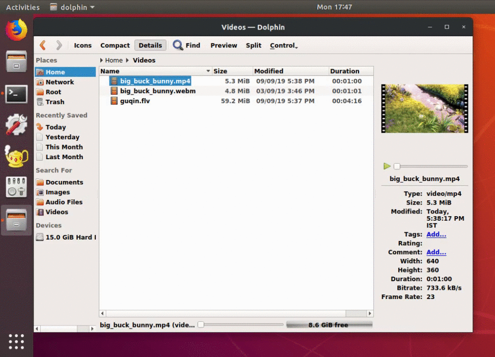 Set Dolphin As Default File Manager Of Ubuntu
