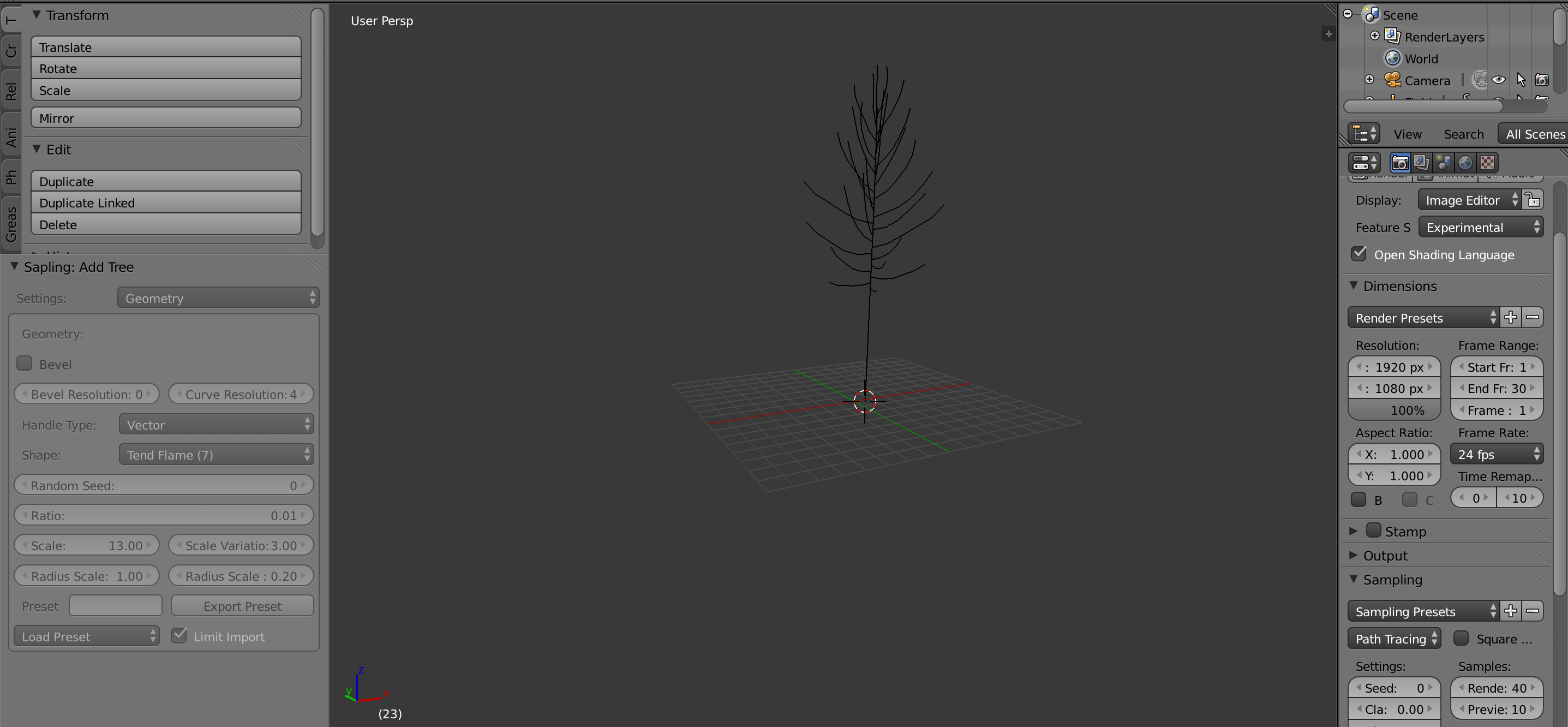 interface Options for object creation are greyed out Blender Stack