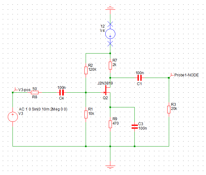 JFET Different Output Characteristics for different Vgs,off