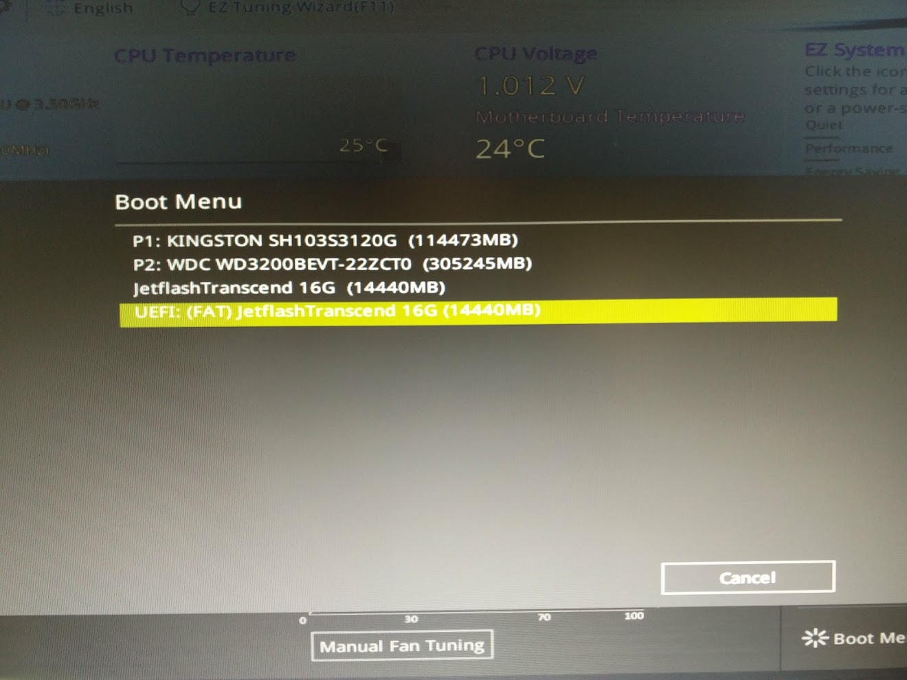 ubuntu - How to get Asus motherboard to recognize EFI system partition