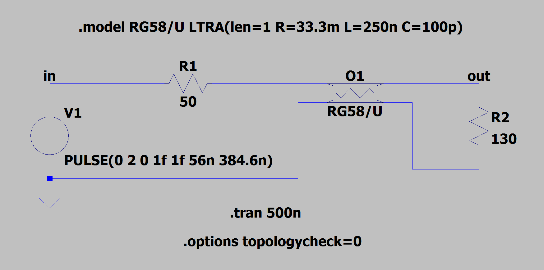 simulation Modeling a transmission line Electrical Engineering