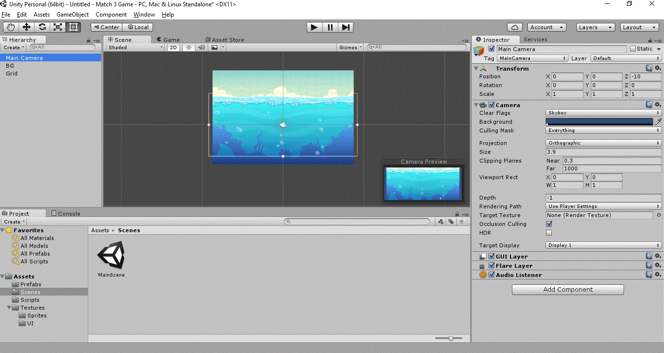 unity3d unity2d set camera to fixed size Stack Overflow