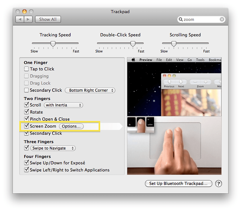 macos How do I enable CTRL + Scroll zooming? Ask Different