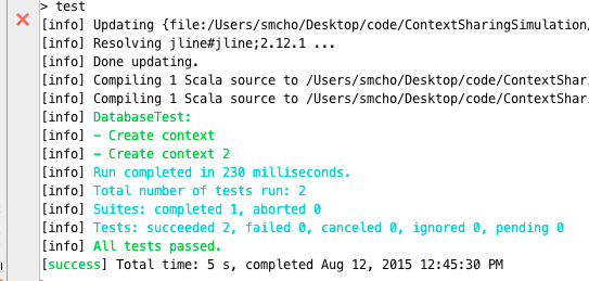 scala Execute multiple Scalatests in sbt Stack Overflow