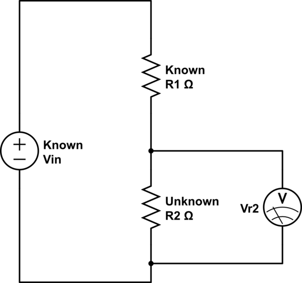 Can you find one of two resistances in a series circuit from the