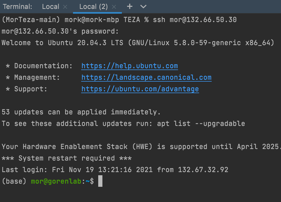 server Connect to a remote host from terminal works but not from
